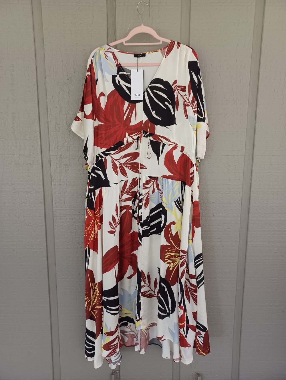Ruti The Masterpiece Floral Dress Size S M Women Vacation Pockets In Mixed Lily